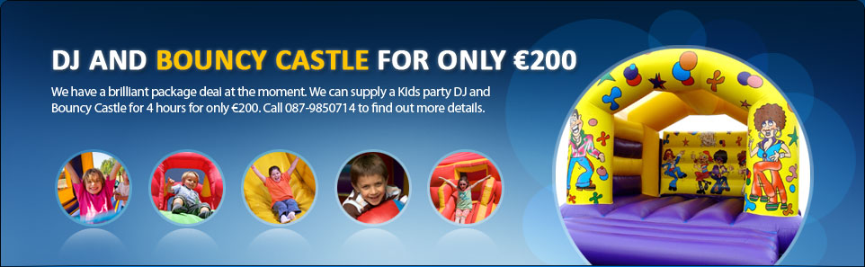 Kids Party DJ, Bouncing Castle Hire Mitchelstown, Karaoke Hire